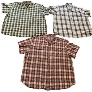 Bundle mens carhartt Relaxed fit 3 shirt size 2XL red, green, gray color